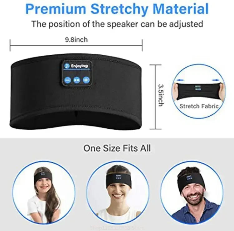 Bluetooth Sleep Headband Headphones for Side Sleepers ⭐